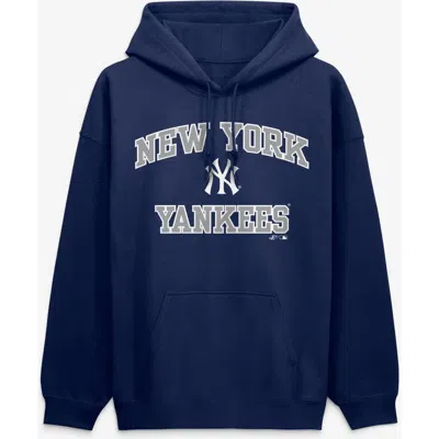 Logo Athletic Men's Navy New York Yankees Heart Soul Hoodie In Blue