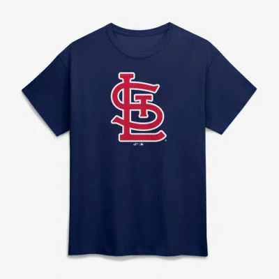 Logo Athletic Navy St. Louis Cardinals Official Logo T-shirt In Blue