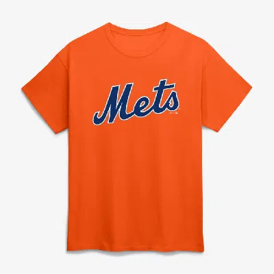 Logo Athletic Orange New York Mets Wordmark T-shirt