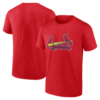 Logo Athletic Red St. Louis Cardinals Wordmark T-shirt