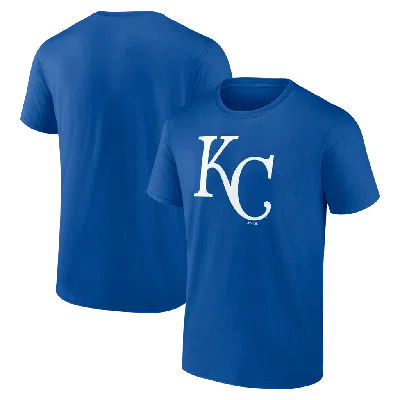 Logo Athletic Royal Kansas City Royals Official Logo T-shirt In Blue