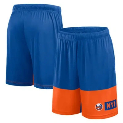 Logo Athletic Royal New York Islanders Best Of The Best Shorts In Blue