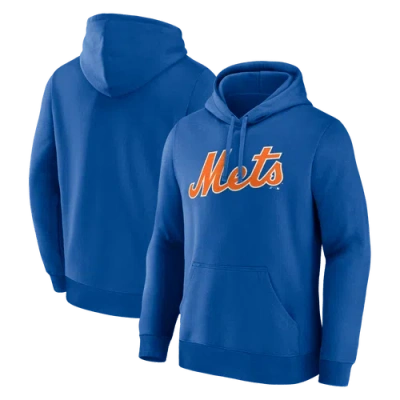 Logo Athletic Royal New York Mets Wordmark Hoodie In Blue