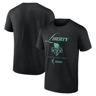 Logo Athletic Unisex  Black New York Liberty In Motion T-shirt