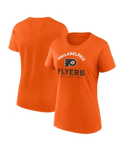 Logo Athletic Women's Orange Philadelphia Flyers Unrivaled T-shirt