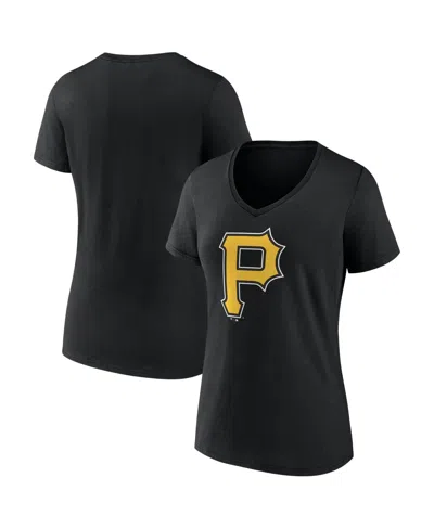 Logo Athletic Women's Pittsburgh Pirates V-neck Short-sleeve T-shirt In Multi