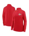 Logo Athletic Women's Red Kansas City Chiefs Velocity Quarter-zip Jacket In Red