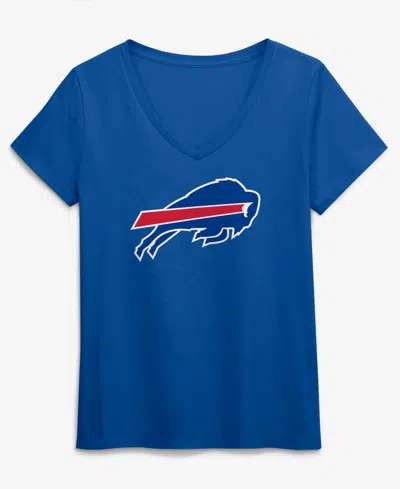 Logo Athletic Women's Royal Buffalo Bills Primary Logo V-neck T-shirt In Blue
