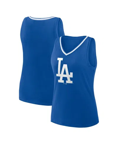 Logo Athletic Women's Royal Los Angeles Dodgers Stellar Win V-neck Tank Top