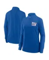 Logo Athletic Women's Royal New York Giants Velocity Quarter-zip Jacket In Blue