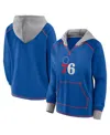Logo Athletic Women's Royal Philadelphia 76ers Boom Pullover Hoodie In Royal