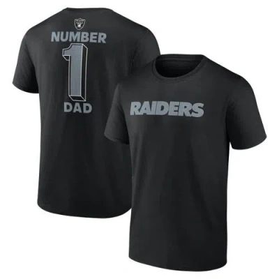 Logo Athletic Men's Â Black Las Vegas Raiders 1 Dad Jersey T-shirt In Multi
