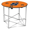Logo Brands 30'' Circular Folding Table In Multi