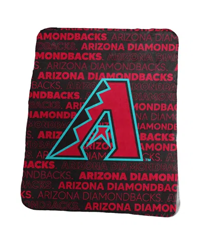 Logo Brands Arizona Diamondbacks 50" X 60" Classic Fleece Throw Blanket In Black
