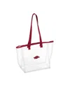 Logo Brands Arkansas Razorbacks Stadium Clear Tote Bag In No Color