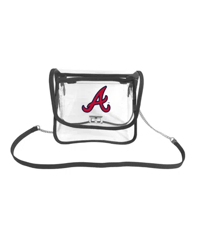 Logo Brands Atlanta Braves Sideline Clear Purse In Navy
