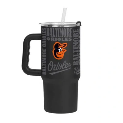 Logo Brands Baltimore Orioles 24oz. Replay Powder Coat Tumbler In Black