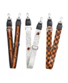 Logo Brands Cincinnati Bengals 3-pack Bag Strap Set In Black