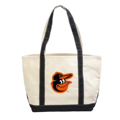 Logo Brands Baltimore Orioles Canvas Tote Bag In Black