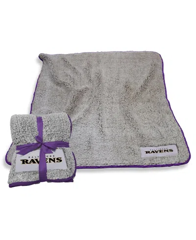 Logo Brands Baltimore Ravens 50" X 60" Frosty Fleece Team Blanket In Gray