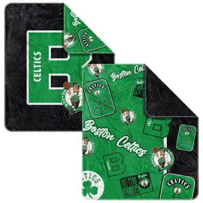 Logo Brands Boston Celtics 50" X 60" Dream Weave Throw Blanket In Green