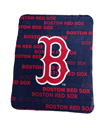 Logo Brands Boston Red Sox 50" X 60" Classic Fleece Throw Blanket In Blue