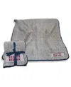 Logo Brands Boston Red Sox 50" X 60" Frosty Fleece Team Blanket In Gray