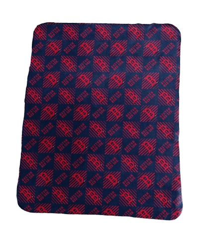 Logo Brands Boston Red Sox 60'' X 50'' Repeat Pattern Lightweight Throw Blanket In Navy