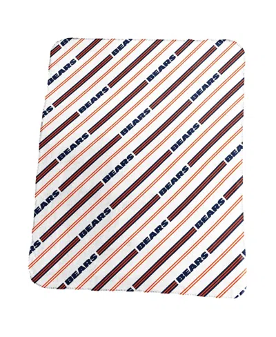 Logo Brands Chicago Bears 50" X 60" Classic Vertical Stripe Fleece Throw Blanket In Multi