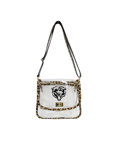 Logo Brands Chicago Bears Leopard Print Trim Clear Purse In No Color