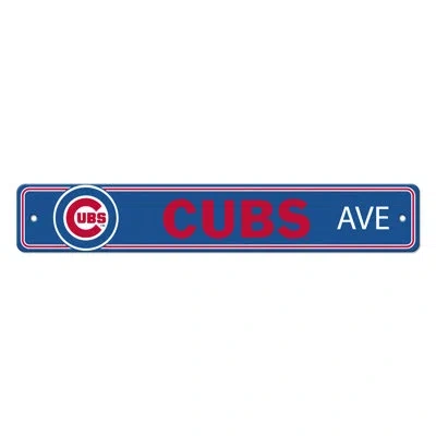 Logo Brands Chicago Cubs-street Sign In Royal