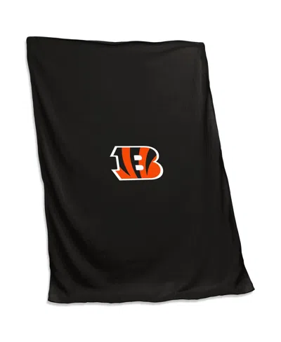 Logo Brands Cincinnati Bengals 54'' X 84'' Sweatshirt Blanket In Black