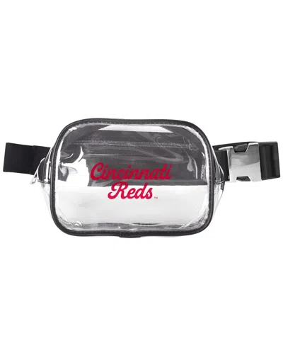 Logo Brands Cincinnati Reds Clear Belt Bag In Transparent