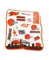 Logo Brands Cleveland Browns 50'' X 60'' Native Raschel Plush Throw Blanket In Multi