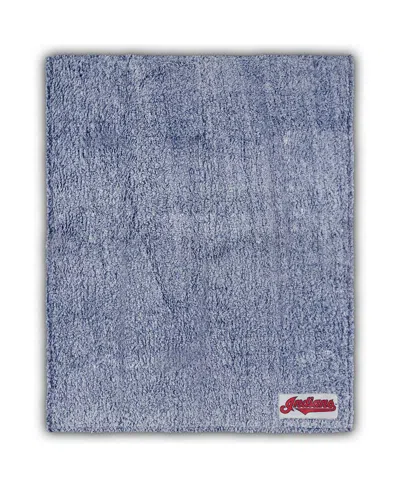 Logo Brands Cleveland Indians 60'' X 50'' Frosty Fleece Blanket In Heathered Gray