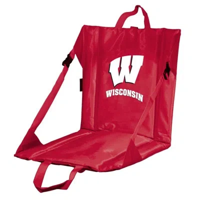 Logo Brands Collegiate Folding Stadium Seat In Red