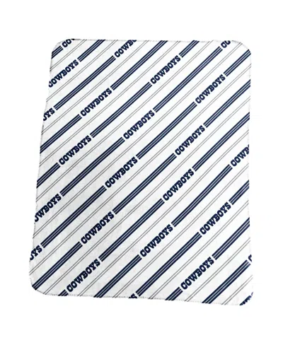 Logo Brands Dallas Cowboys 50" X 60" Classic Vertical Stripe Fleece Throw Blanket In No Color