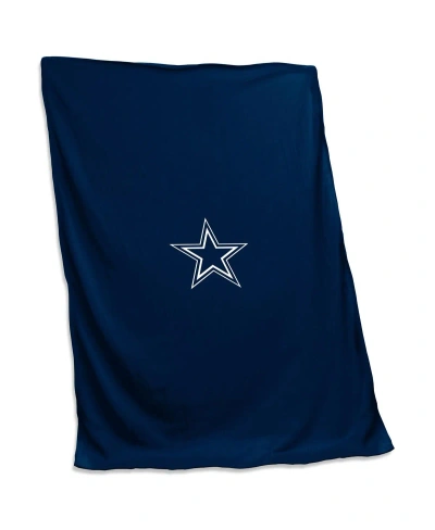 Logo Brands Dallas Cowboys 54'' X 84'' Sweatshirt Blanket In Navy