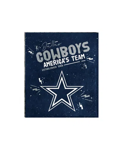 Logo Brands Dallas Cowboys 60" X 70" Plush Throw Blanket In Transparent
