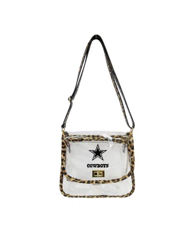 Logo Brands Dallas Cowboys Leopard Print Trim Clear Purse In No Color