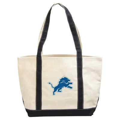 Logo Brands Detroit Lions Canvas Tote Bag In Cream