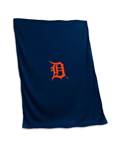 Logo Brands Detroit Tigers 54'' X 84'' Sweatshirt Blanket In Blue