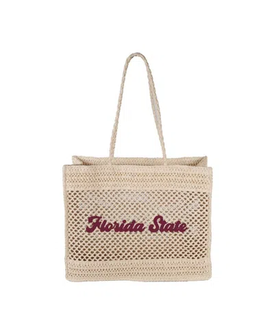 Logo Brands Florida State Seminoles Coastal Tote Bag In Tan
