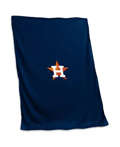 Logo Brands Houston Astros 54'' X 84'' Sweatshirt Blanket In Brown