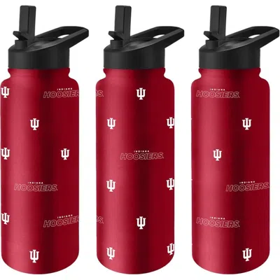 Logo Brands Indiana Hoosiers 34oz. Steep And Repeat Quencher Bottle In Red