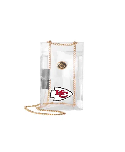 Logo Brands Kansas City Chiefs Clear Essential Crossbody Purse In Transparent