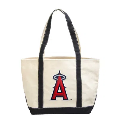 Logo Brands Los Angeles Angels Canvas Tote Bag In Cream