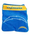 Logo Brands Los Angeles Chargers 60'' X 80'' Xl Raschel Plush Throw Blanket In Blue