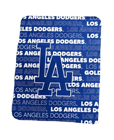 Logo Brands Los Angeles Dodgers 50" X 60" Classic Fleece Throw Blanket In Blue