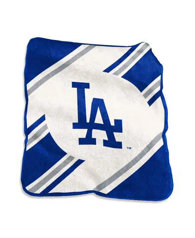 Logo Brands Los Angeles Dodgers 50" X 60" Raschel Stripe Throw In Blue
